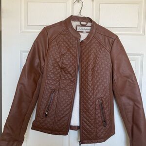 SEBBY COLLECTION WOMEN'S FAUX LEATHER JACKET